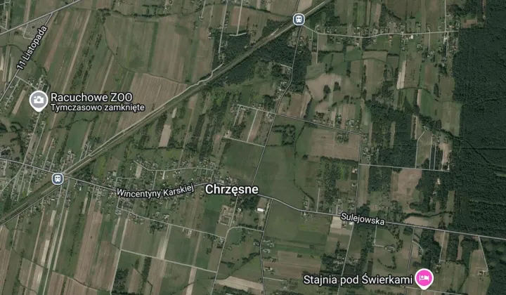 Działka budowlana Chrzęsne, ul. Myśliwiecka