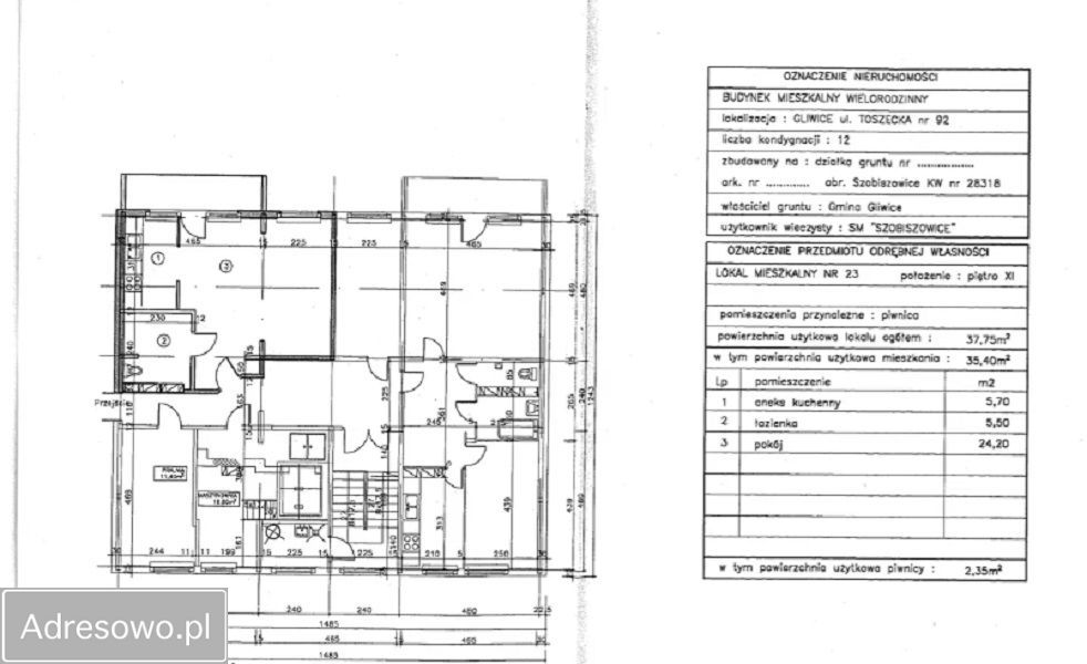 Mieszkanie 2-pokojowe Gliwice Kopernik, ul. Toszecka. Zdjęcie 2