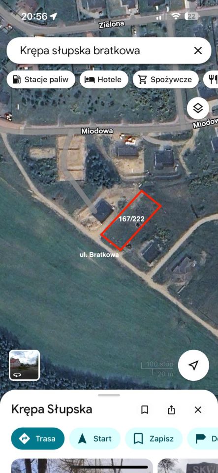 Działka budowlana Krępa Słupska, ul. Bratkowa. Zdjęcie 3