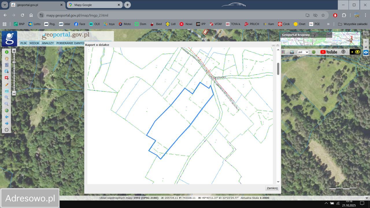 Działka rolno-budowlana Brzeżawa. Zdjęcie 3