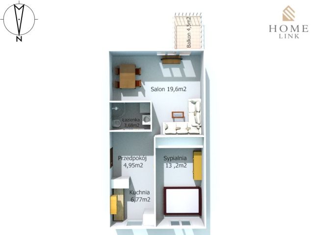 Mieszkanie 2-pokojowe Olsztyn Jaroty, ul. Jerzego Burskiego. Zdjęcie 6