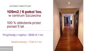 Mieszkanie 6-pokojowe Szczecin Centrum, ul. ks. Piotra Ściegiennego