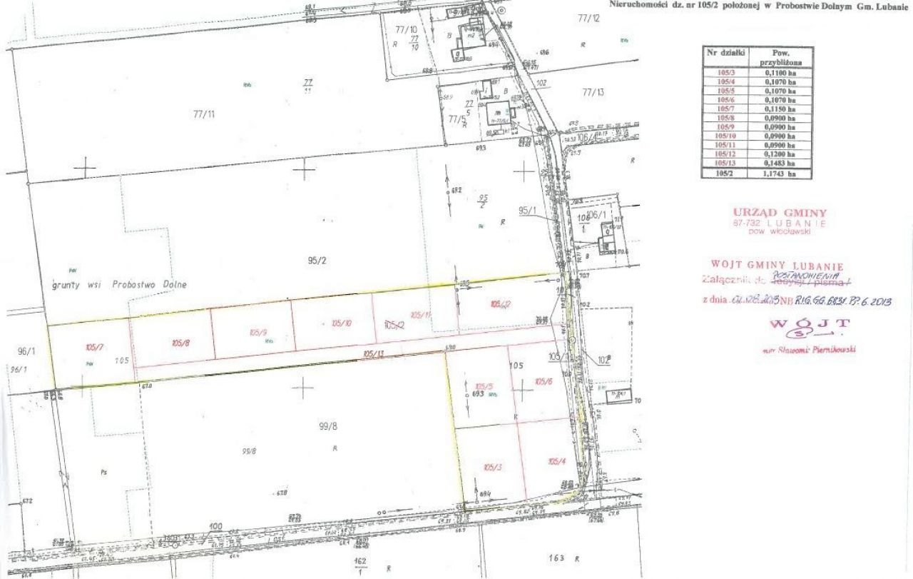 Działka budowlana Probostwo Dolne. Zdjęcie 3