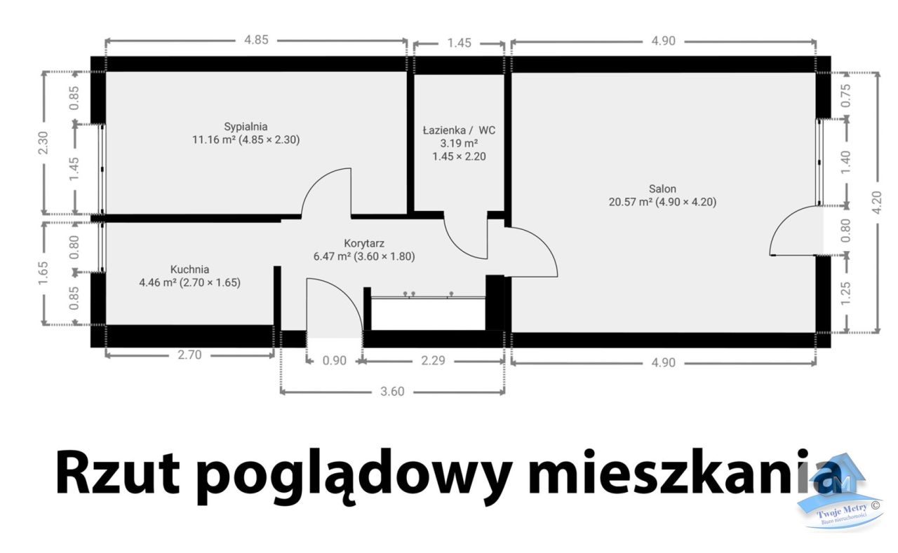 Mieszkanie 2-pokojowe Włocławek. Zdjęcie 34