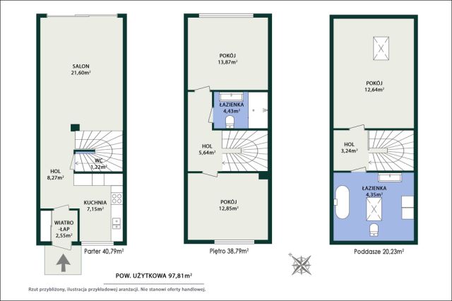 dom szeregowy, 5 pokoi Grodzisk Mazowiecki, ul. 3 Maja. Zdjęcie 36
