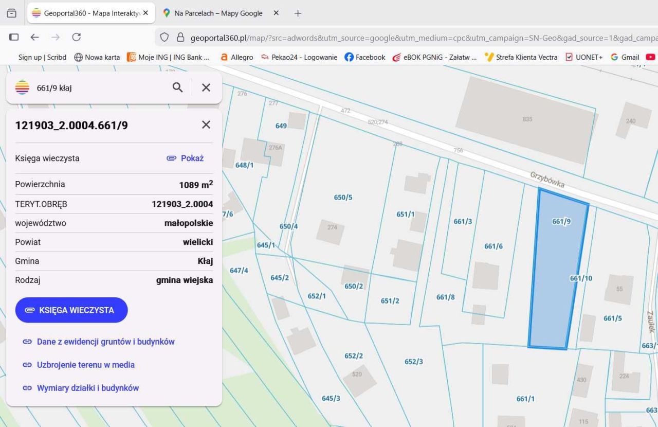 Działka budowlana Kłaj. Zdjęcie 4