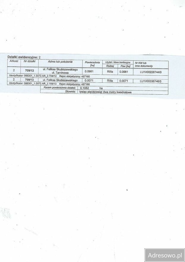 Działka inwestycyjna Lublin Węglin, ul. Feliksa Skubiszewskiego. Zdjęcie 1