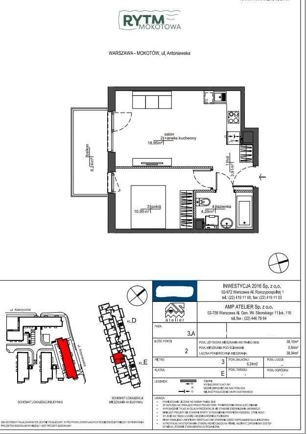 Mieszkanie 2-pokojowe Warszawa Mokotów. Zdjęcie 5