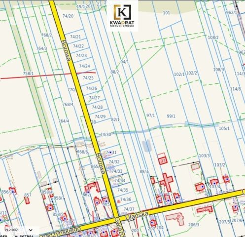 Działka budowlana Kobierne, ul. Ułańska. Zdjęcie 2