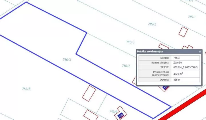 Działka rolno-budowlana Żdanów