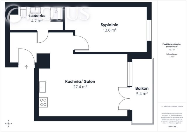 Mieszkanie 2-pokojowe Wrocław Tarnogaj, ul. ks. Czesława Klimasa. Zdjęcie 19