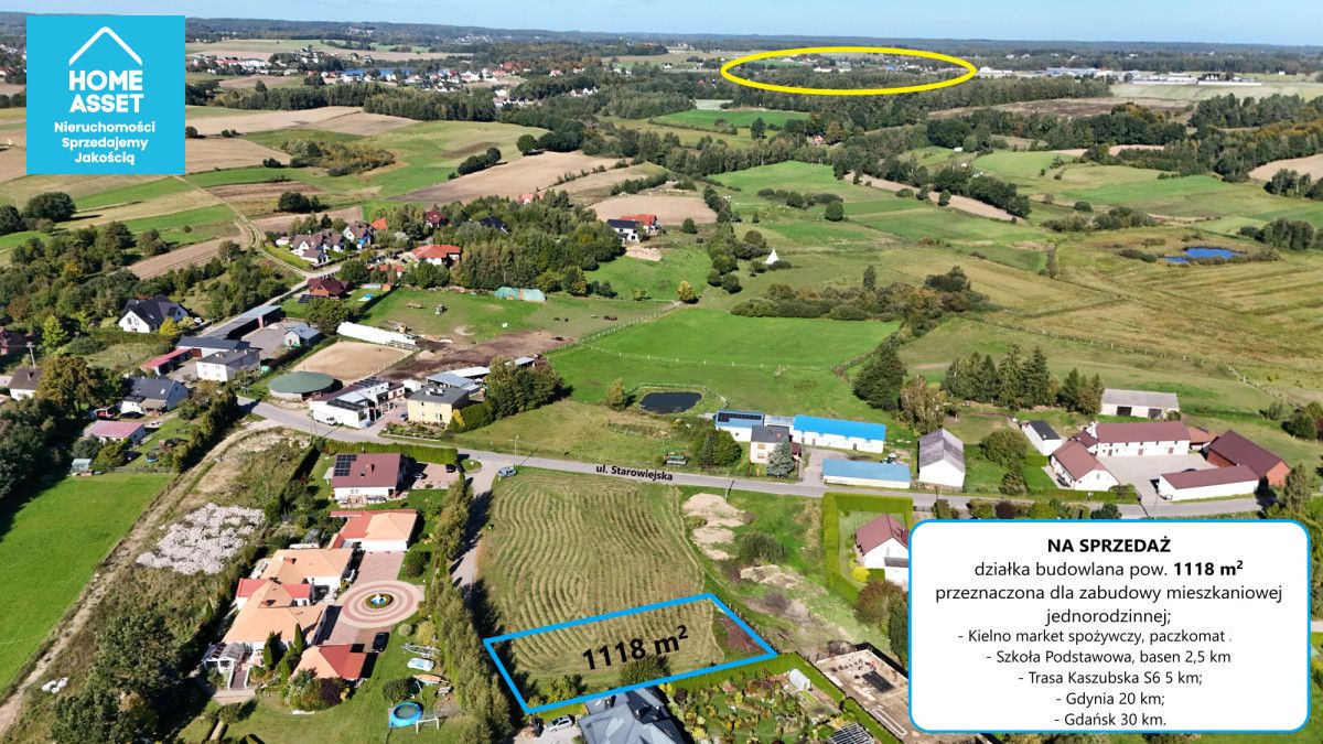 Działka budowlana Warzno, ul. Brzozowa. Zdjęcie 5