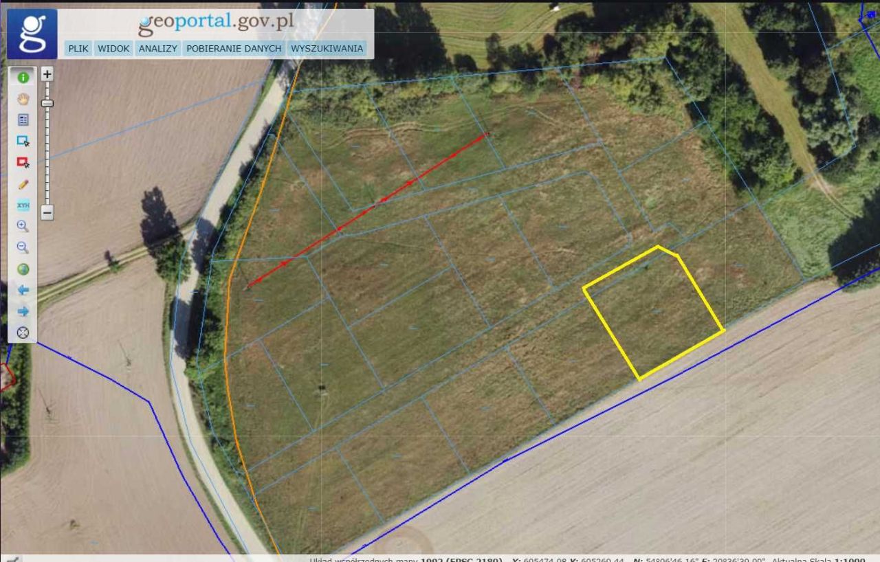 Działka rolno-budowlana Medyny. Zdjęcie 1