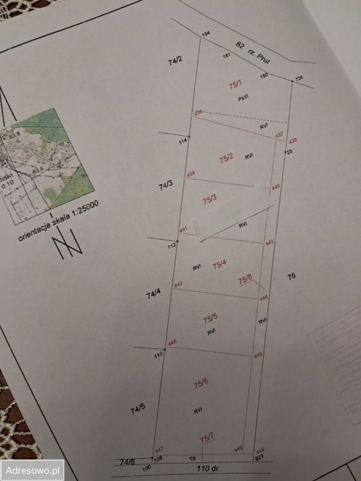 Działka budowlana Śliski. Zdjęcie 1