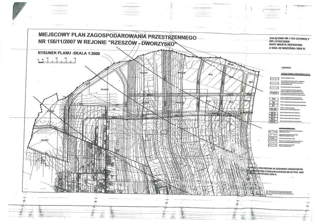 Działka inwestycyjna Rzeszów Dworzysko, ul. Ludwika Chmury. Zdjęcie 3