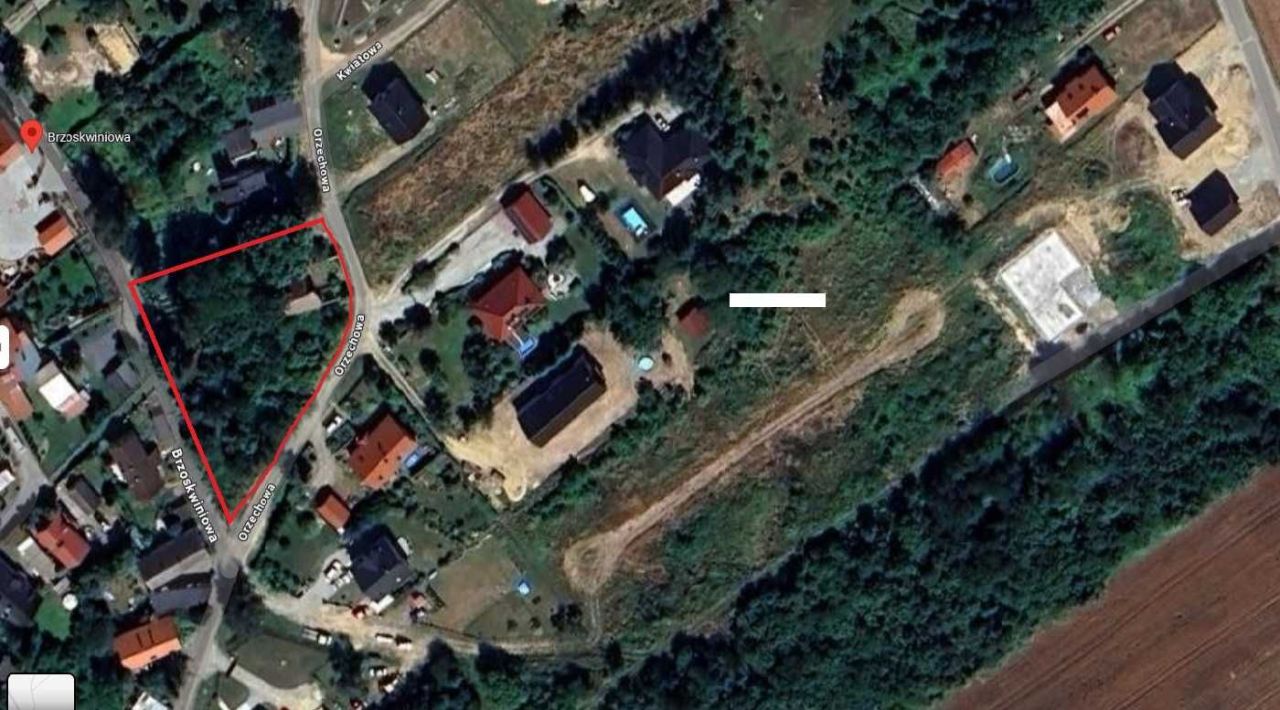 Działka budowlana Gęsiniec, ul. Brzoskwiniowa
