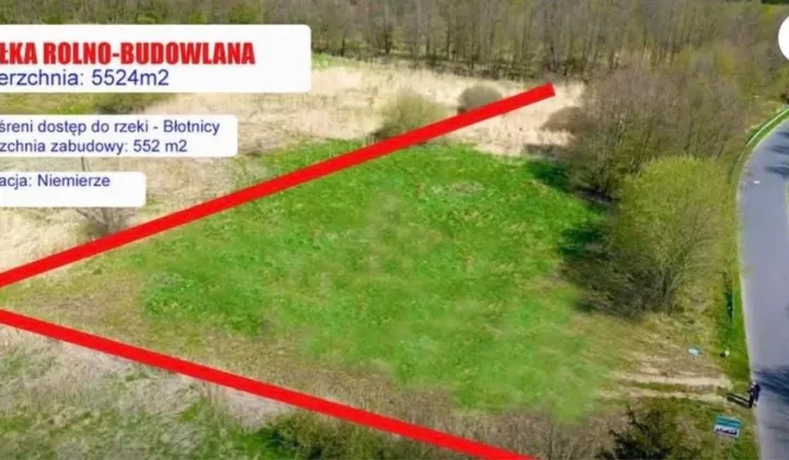 Działka rolno-budowlana Niemierze