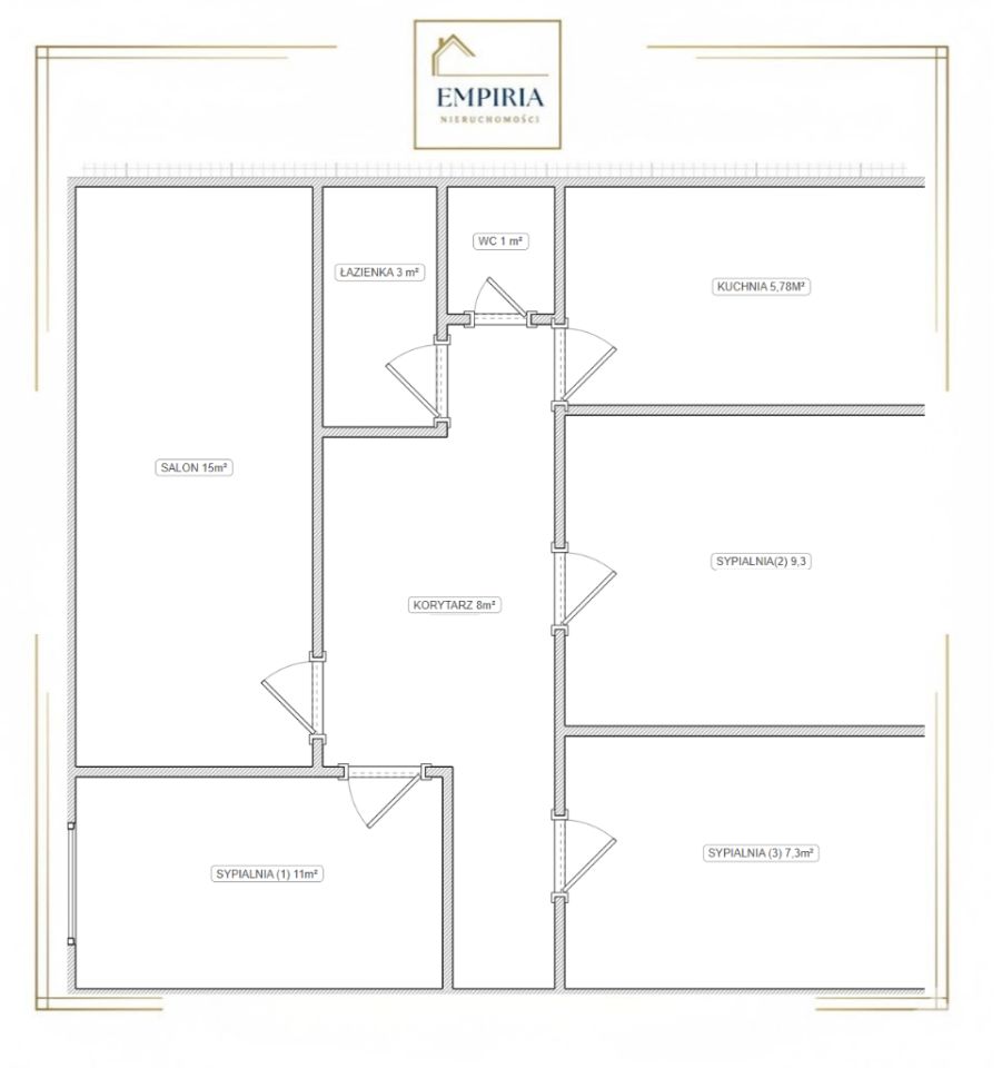Mieszkanie 4-pokojowe Nowa Wieś, os. Czwartaków. Zdjęcie 13