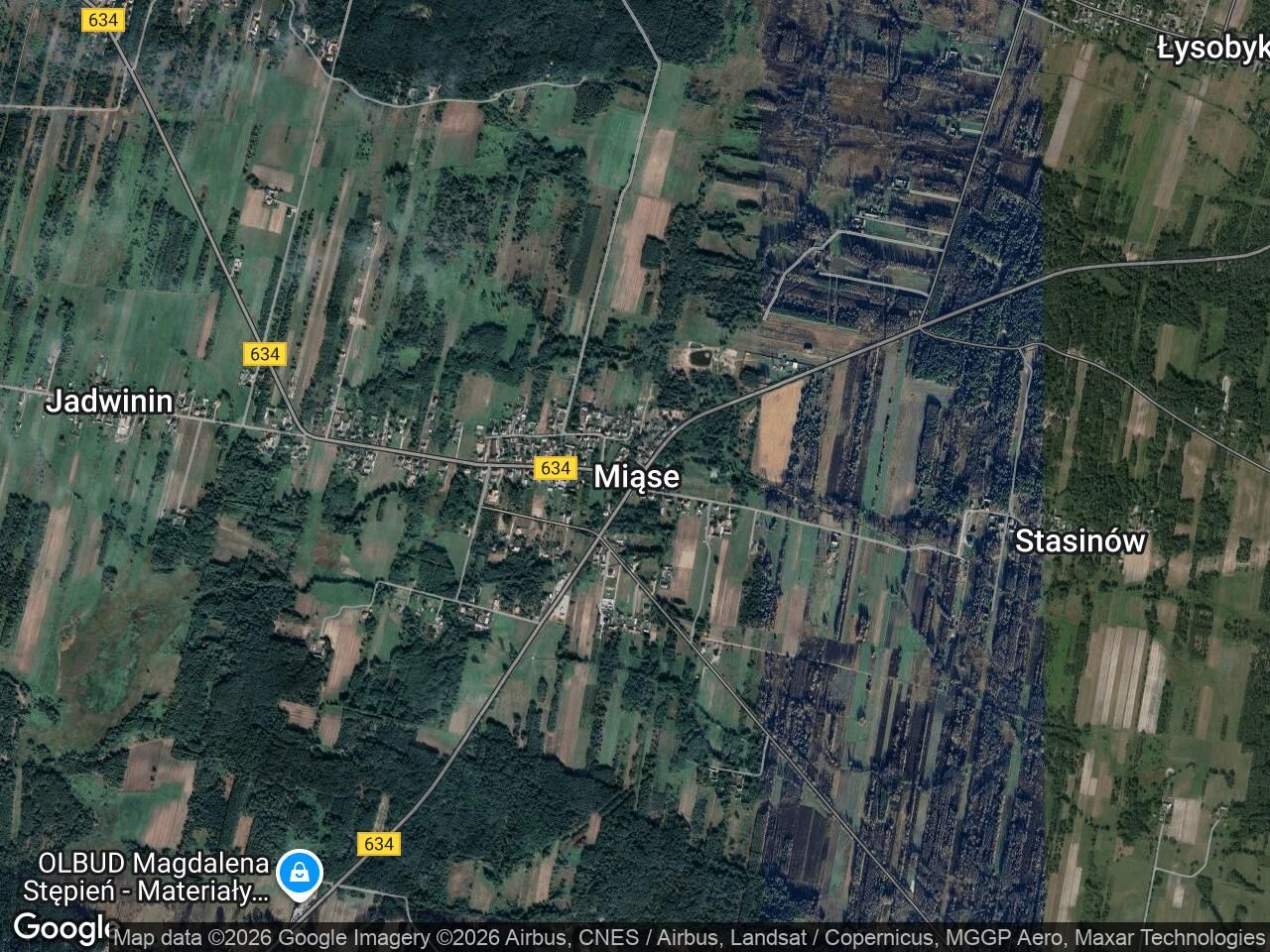 Działka budowlana Miąse