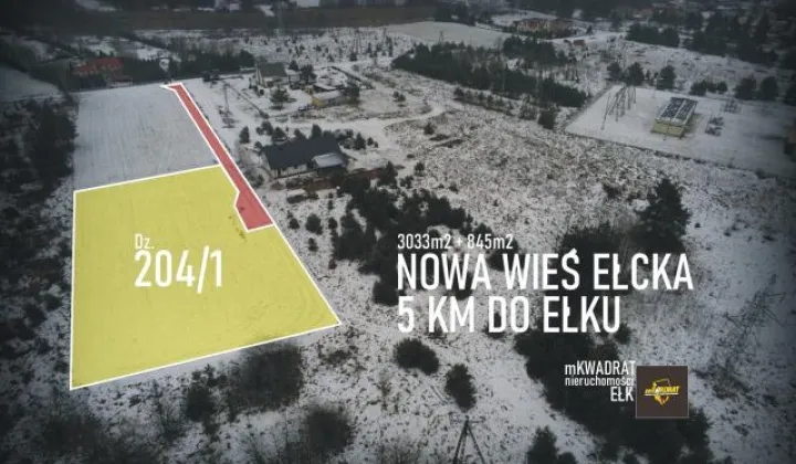 Działka budowlana Nowa Wieś Ełcka, ul. Sportowa