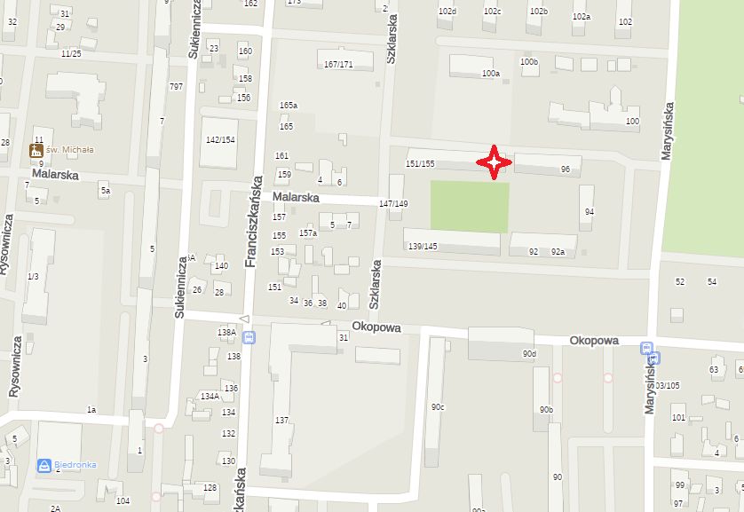 Mieszkanie 3-pokojowe Łódź Bałuty, ul. Franciszkańska