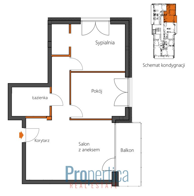 Mieszkanie 3-pokojowe Warszawa Białołęka, ul. Leona Berensona. Zdjęcie 18