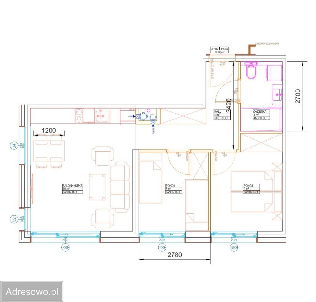Mieszkanie 3-pokojowe Kołobrzeg, ul. Hugo Kołłątaja. Zdjęcie 9