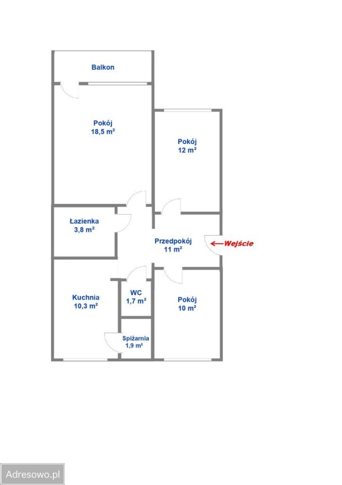 Mieszkanie 3-pokojowe Toruń Jakubskie Przedmieście, ul. Konopackich. Zdjęcie 3