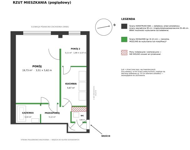Mieszkanie 2-pokojowe Warszawa Ochota, ul. Grójecka. Zdjęcie 4