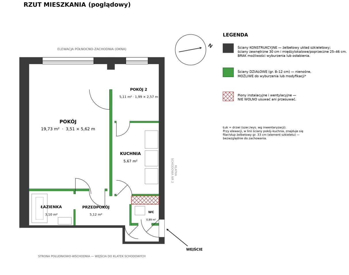 Mieszkanie 2-pokojowe Warszawa Ochota, ul. Grójecka. Zdjęcie 4