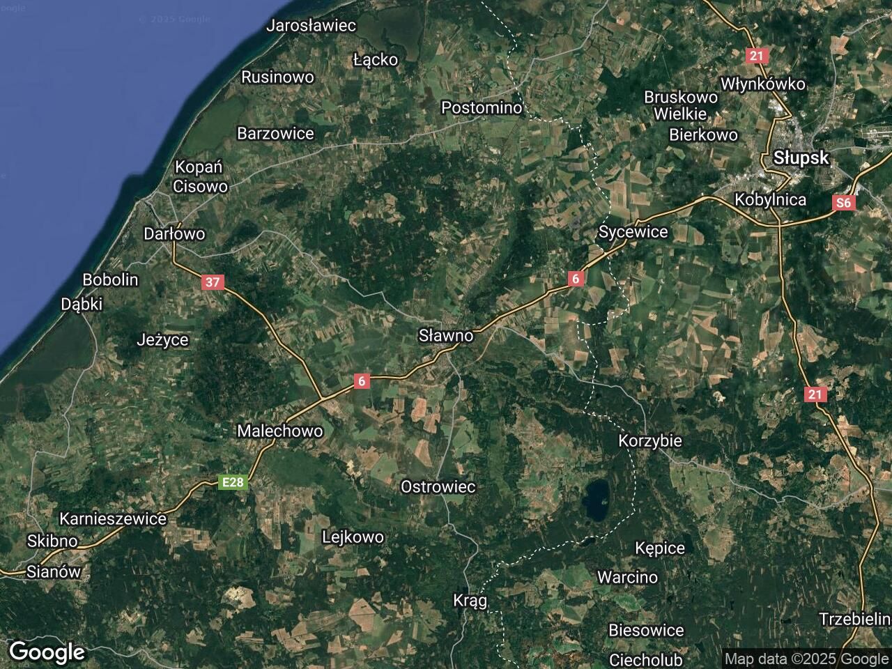 Działka inwestycyjna Sławno