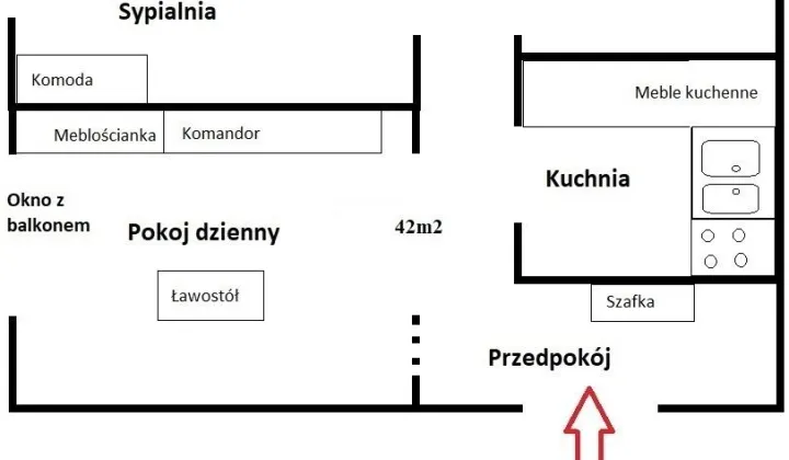 Mieszkanie 2-pokojowe Wschowa, ul. Boczna