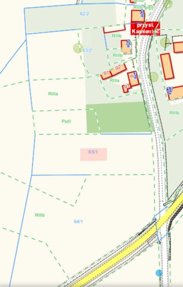 Działka rolna Kamieniec