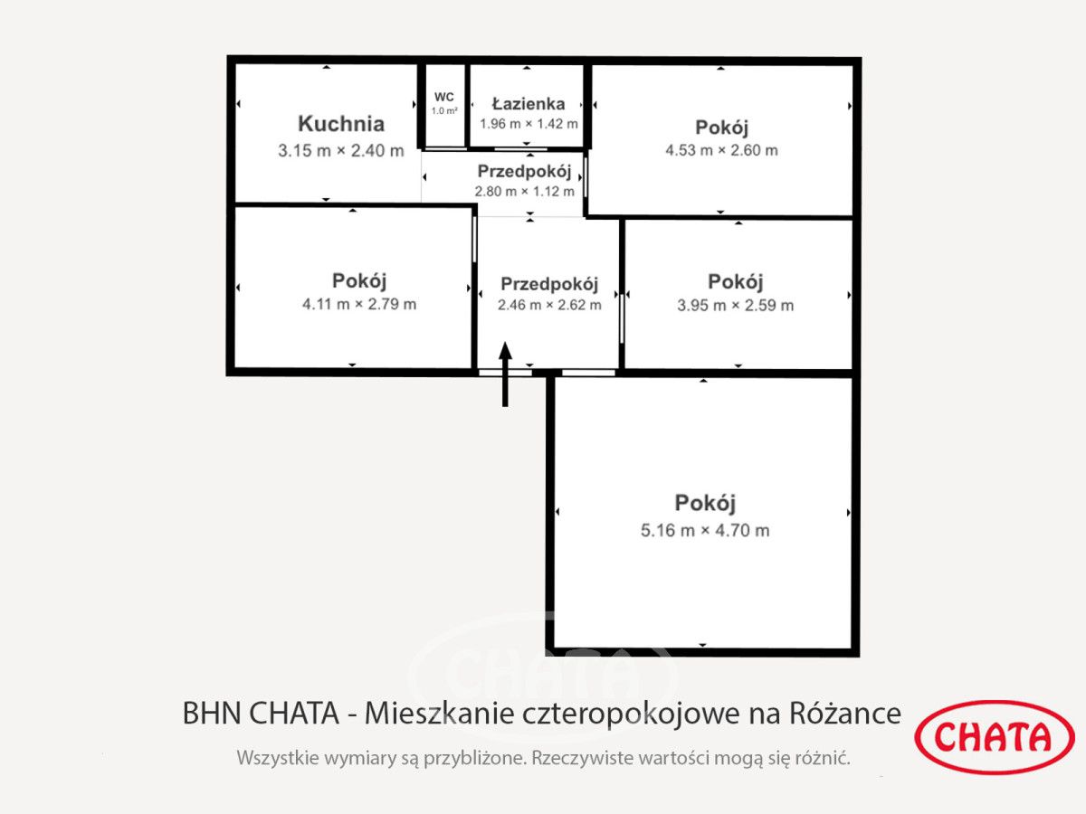 Mieszkanie 4-pokojowe Wrocław Różanka, ul. Bezpieczna. Zdjęcie 24