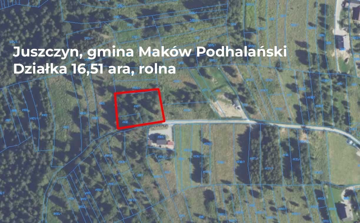 Działka rolna Juszczyn