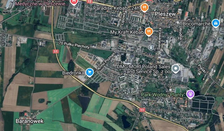 Działka inwestycyjna Pleszew, ul. St. A. Poniatowskiego