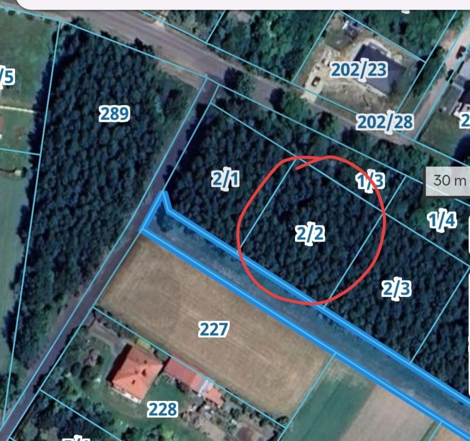 Działka budowlana Borowa, ul. Skrajna. Zdjęcie 1