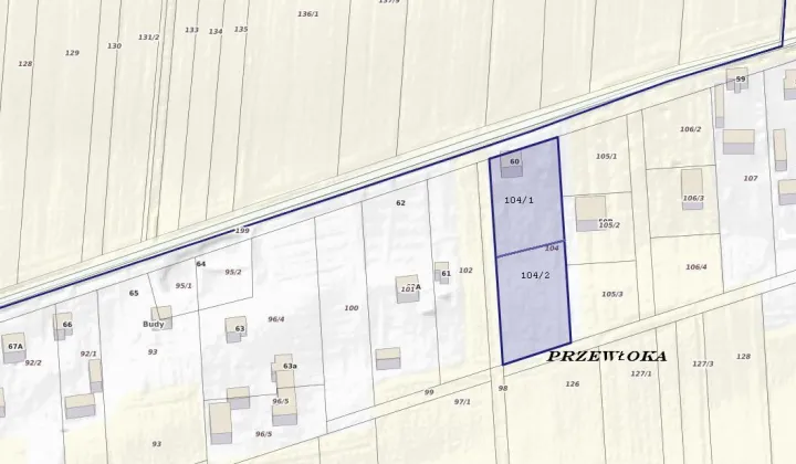 Działka budowlana Przewłoka Budy
