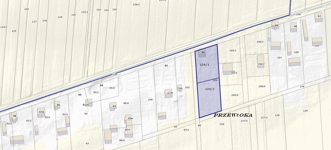 Działka budowlana Przewłoka Budy