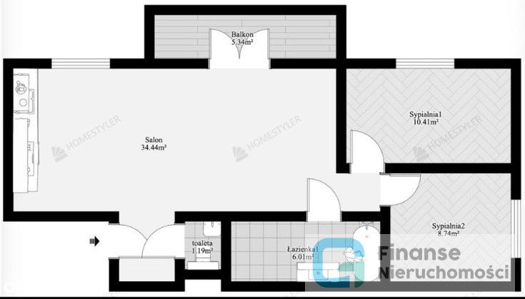 Mieszkanie 3-pokojowe Skierniewice, ul. Rawska. Zdjęcie 22