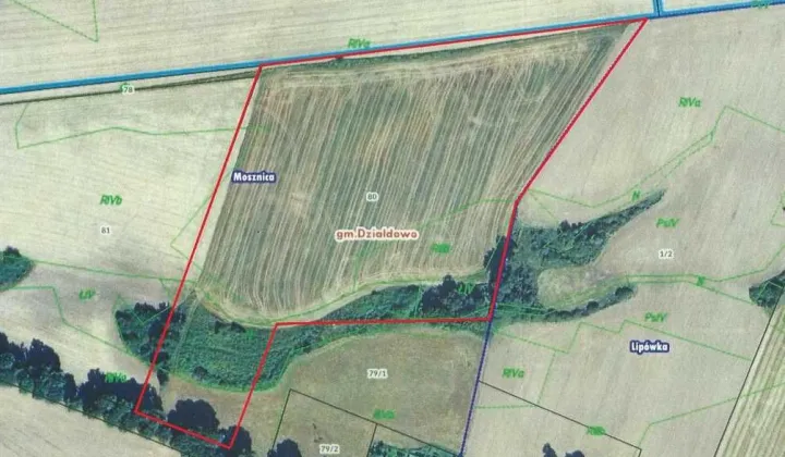 Działka rolna Mosznica