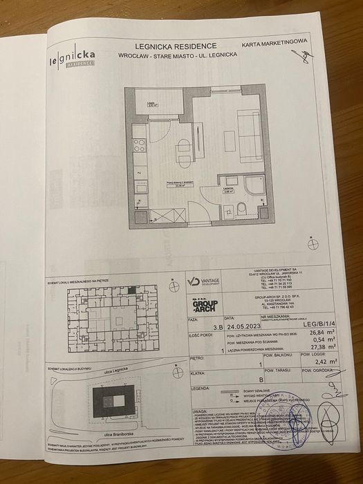 Mieszkanie 1-pokojowe Wrocław Stare Miasto, ul. Legnicka. Zdjęcie 2