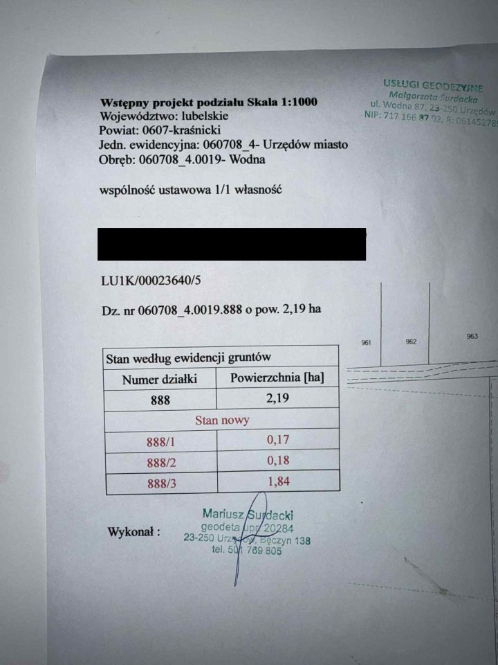 Działka rolno-budowlana Urzędów, ul. Wodna. Zdjęcie 2