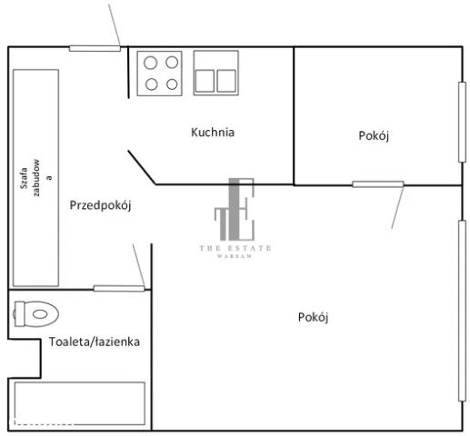 Mieszkanie 2-pokojowe Warszawa Mokotów, ul. Antoniego Malczewskiego. Zdjęcie 6