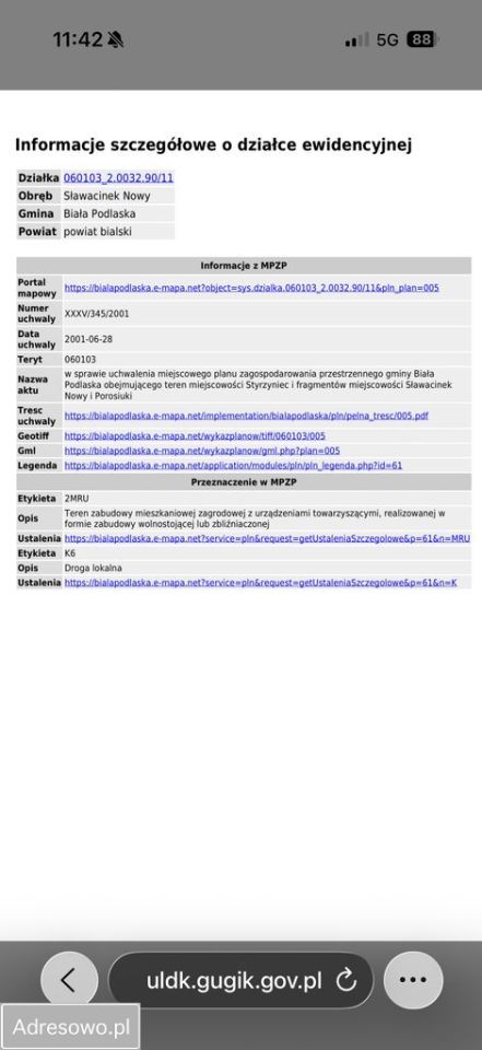 Działka budowlana Nowy Sławacinek. Zdjęcie 2