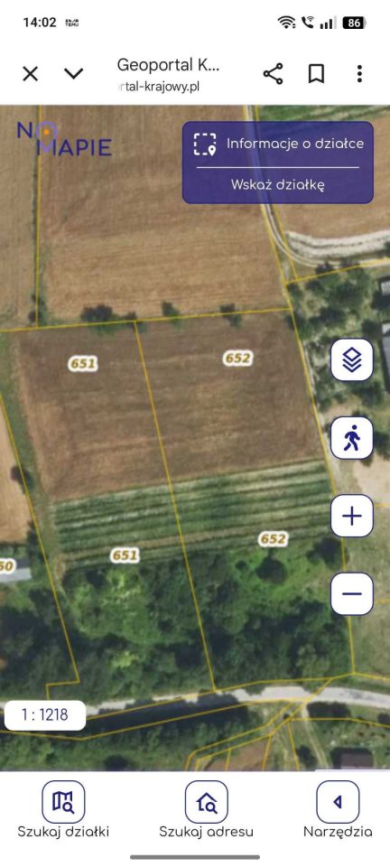 Działka rolno-budowlana Wola Studzieńska