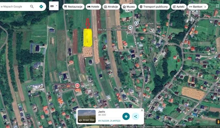 Działka budowlana Jasło Brzyszczki, Brzyszczki