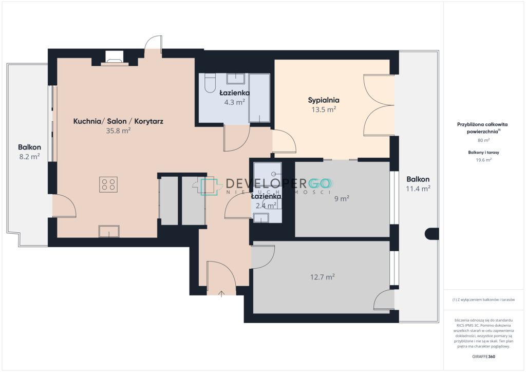 Mieszkanie 3-pokojowe Białystok Białostoczek, al. Tysiąclecia Państwa Polskiego. Zdjęcie 19