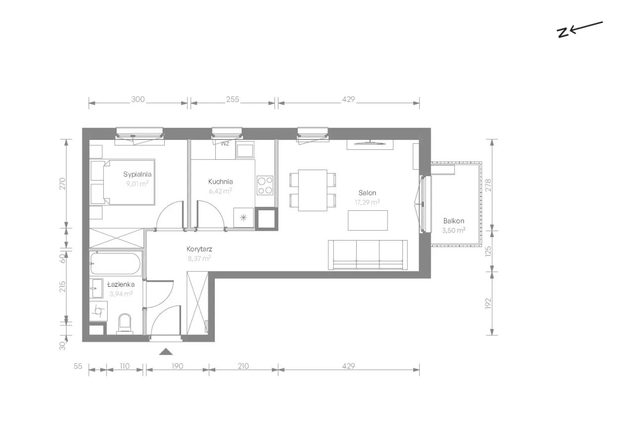 Mieszkanie 2-pokojowe Warszawa Chrzanów, ul. Szeligowska. Zdjęcie 7