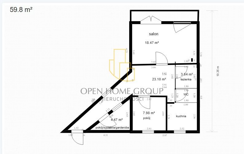 Mieszkanie 3-pokojowe Wrocław Poświętne, ul. Henryka Michała Kamieńskiego. Zdjęcie 17